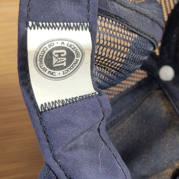 Vintage CAT Diesel Power Mesh Trucker Cap USA‎ Adjustable Blue Caterpillar Inc - Picture 10 of 12